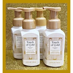 Bath & Body Works Touch of Gold 8.75oz Gentle Clean Foaming Hand Soap x4